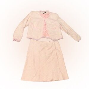 Larry Levine Pink two piece Set Classic Style